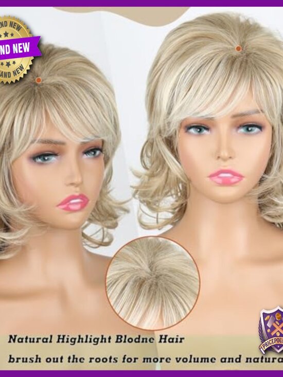 Human Hair Wig Glueless Lightweight Heat Resistant Straight Bob Layered